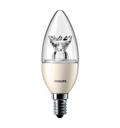 Bulb E14 230v   6w h:113 x ø:38mm LED LED Candle (25,000 hours) Dimmable "40w"